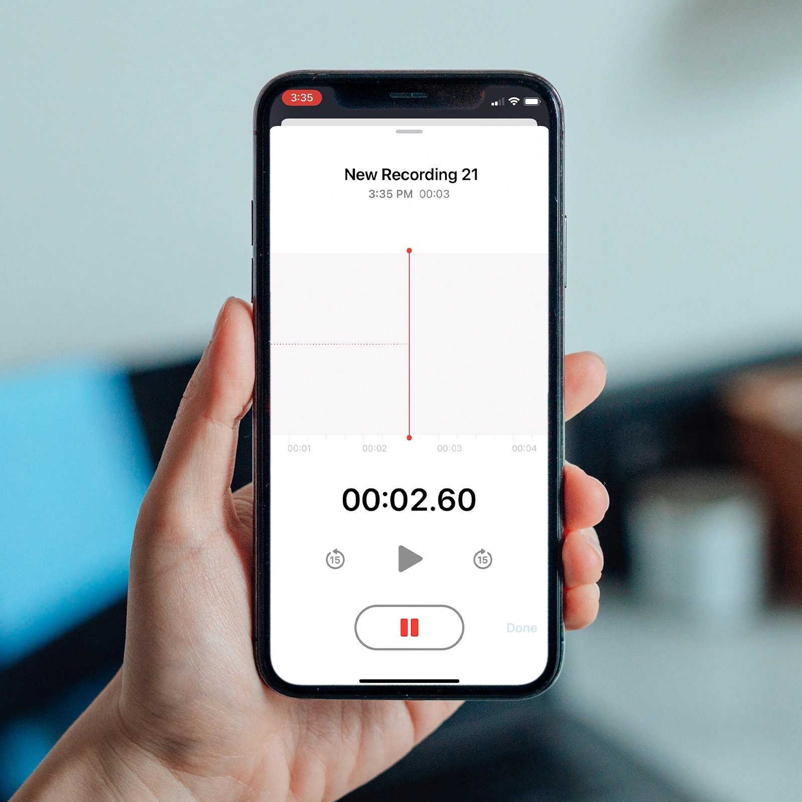 Apple Voice Memo App Image